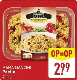 ALDI Mama mancini paella aanbieding