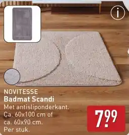 ALDI Novitesse badmat scandi aanbieding