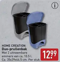 ALDI Home creation duo prullenbak aanbieding