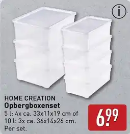 ALDI Home creation opbergboxenset aanbieding