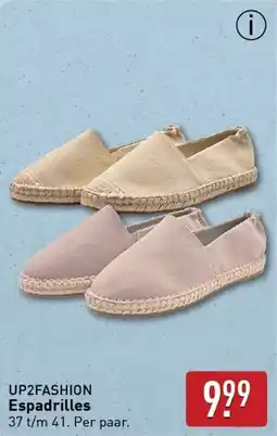 ALDI Up2fashion espadrilles aanbieding