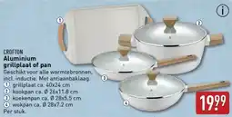 ALDI Crofton aluminium grillplaat of pan aanbieding
