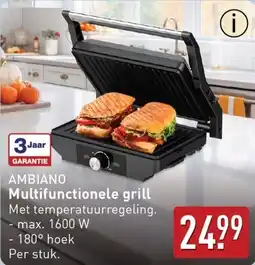 ALDI Ambiano multifunctionele grill aanbieding