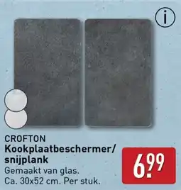 ALDI Crofton kookplaatbeschermer snijplank aanbieding
