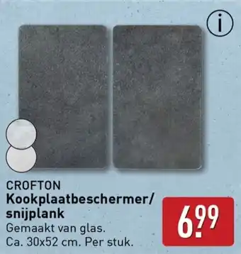 ALDI Crofton kookplaatbeschermer snijplank aanbieding