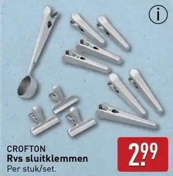 ALDI Crofton rvs sluitklemmen aanbieding