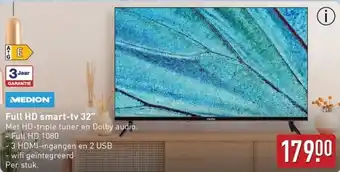 ALDI Full hd smart tv 32" aanbieding