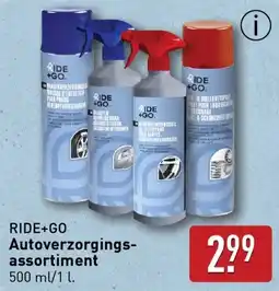 ALDI Ride + go autoverzorgings assortiment aanbieding