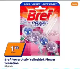 Action Bref Power Activ' toiletblok Flower Sensation aanbieding