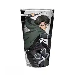 Intertoys Attack on Titan Captain Levi groot glas - 400 ml aanbieding