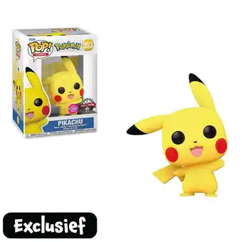 Intertoys Funko Pop! figuur Pokémon Pikachu Flocked aanbieding