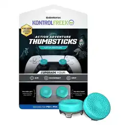 Intertoys KontrolFreek Action Lotus Thumbsticks PS4 + PS5 - blauwgroen aanbieding