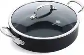Bol.com GreenPan Barcelona Pro hapjespan 30 cm - 55l- met deksel - PFAS-vrij aanbieding