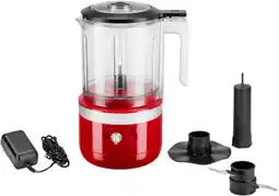 Bol.com KitchenAid 5KFCB519EER elektrische hakmolen 119 l 24 W Transparant Rood aanbieding