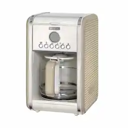 Bol.com Ariete 1342 Vintage koffiezetter - tot 12 kopjes - 24 uurs timer - warmhoudplaat - Beige aanbieding