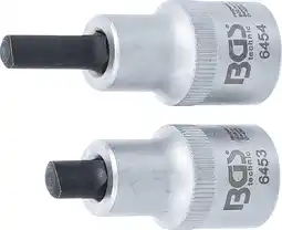 Amazon BGS 6455 | Dopsleutel voor veerpoot spreider | 12,5 mm (1/2) | 5 x 7 mm + 5,5 x 8,2 mm | 2-dlg aanbieding