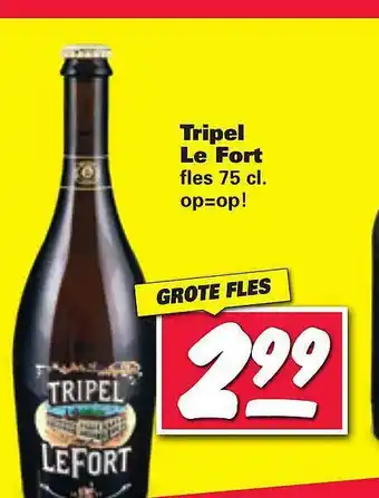 Nettorama Tripel Le Fort aanbieding