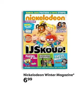 The Read Shop Nickelodeon Winter Magazine aanbieding