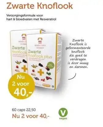 De Rode Pilaren Zwarte Knoflook aanbieding