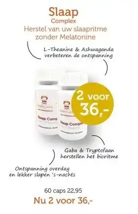 De Rode Pilaren Slaap Complex Herstel van uw slaapritme zonder Melatonine aanbieding