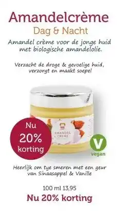 De Rode Pilaren Amandelcrème Dag & Nacht aanbieding