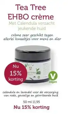 De Rode Pilaren Tea Tree EHBO crème aanbieding