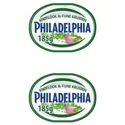 Albert Heijn Philadelphia Knoflook & Kruiden 2-pack aanbieding