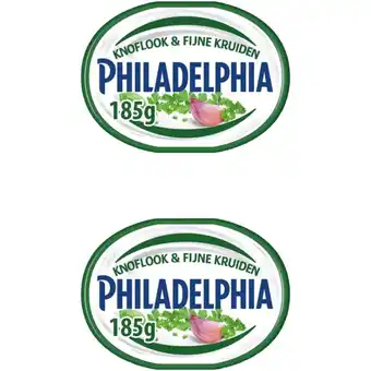 Albert Heijn Philadelphia Knoflook & Kruiden 2-pack aanbieding