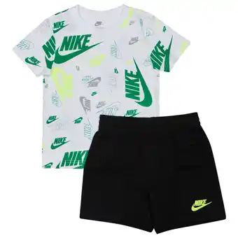 Foot Locker Nike Futura Aop Unisex Trainingspakken - Zwart - Maat: 92 - 98 CM - Katoen Jersey - Foot Locker aanbieding