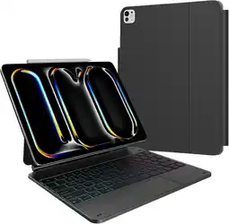 Coolblue BlueBuilt Apple iPad Pro (2024) 13 inch Toetsenbord Hoes QWERTY Zwart aanbieding