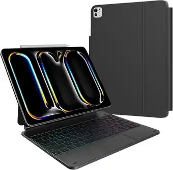 Coolblue BlueBuilt Apple iPad Pro (2024) 13 inch Toetsenbord Hoes QWERTY Zwart aanbieding