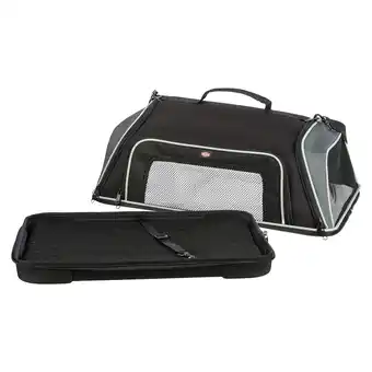 Zooplus Trixie Airline Draagtas Boarding zwart/grijs 55x23x40cm hond aanbieding