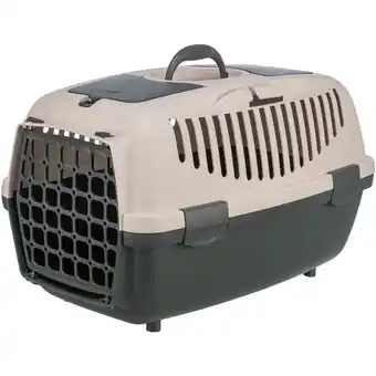 Zooplus Trixie transportbox Capri XS: 55x37x34cm, donkergrijs/blush kat aanbieding