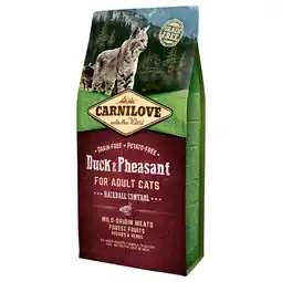 Zooplus Carnilove Cat Hairball Control Eend & fazant - Dubbelpak: 2 x 6 kg aanbieding