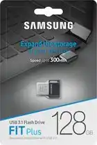 Conrad Samsung FIT Plus USB-stick 128 GB Zwart MUF-128AB/APC USB-A 3.2 Gen 2 aanbieding