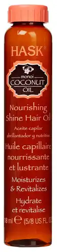 De Online Drogist Hask Monoi Coconut Oil Nourishing Shine Hair Oil 18ML aanbieding