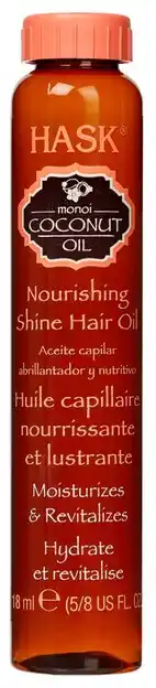 De Online Drogist Hask Monoi Coconut Oil Nourishing Shine Hair Oil 18ML aanbieding