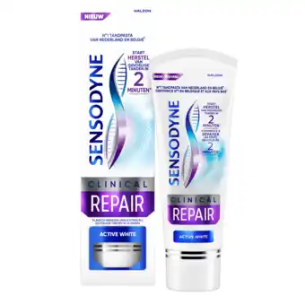 De Online Drogist Sensodyne Clinical Repair Active White Tandpasta 75ML aanbieding