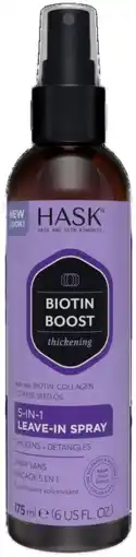 De Online Drogist Hask Biotin Boost 5-in-1 Leave-In Spray 175ML aanbieding