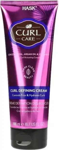 De Online Drogist Hask Curl Care Curl Defining Cream 198ML aanbieding
