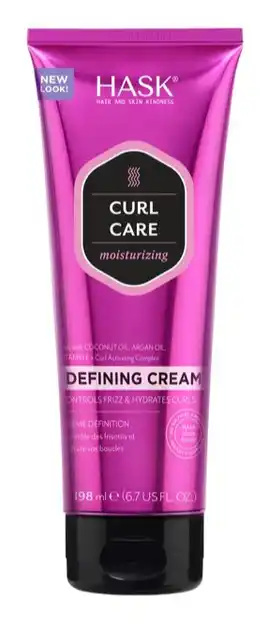 De Online Drogist Hask Curl Care Curl Defining Cream 198ML aanbieding