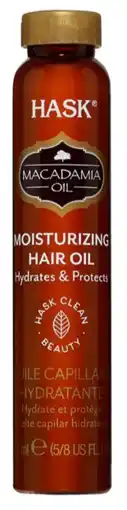 De Online Drogist Hask Macadamia Oil Moisturizing Hair Oil 18ML aanbieding