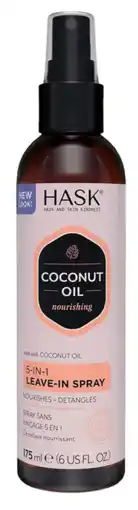 De Online Drogist Hask Coconut Oil 5-in-1 Leave-In Spray 175ML aanbieding