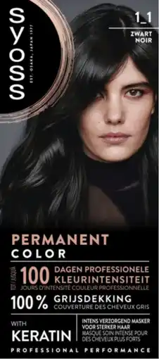 De Online Drogist Syoss Color 1- Zwart 1ST aanbieding