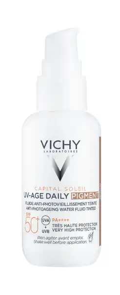 De Online Drogist Vichy Capital Soleil UV-Age Daily Pigment Care SPF50 40ML aanbieding