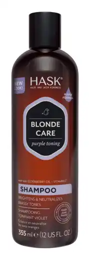 De Online Drogist Hask Blonde Care Purple Toning Shampoo 355ML aanbieding