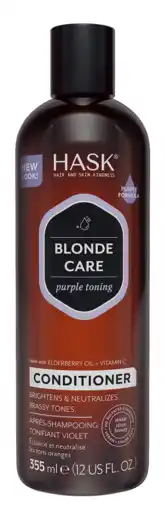 De Online Drogist Hask Blonde Care Purple Toning Conditioner 355ML aanbieding