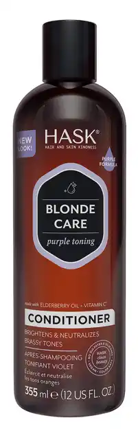 De Online Drogist Hask Blonde Care Purple Toning Conditioner 355ML aanbieding