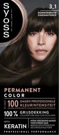 De Online Drogist Syoss Color 3-1 Donkerbruin 1ST aanbieding