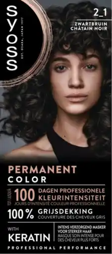De Online Drogist Syoss Color 2-1 Zwart-Bruin 1ST aanbieding